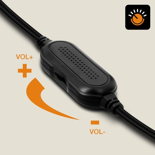 LinQ A4000 3.5mm kabelgebundenes Lautsprechersystem+USB 3W x 2 LED RGB - Schwarz - Bild 5 von 6