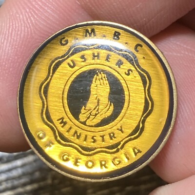 Ushers Ministry Of Georgia Lapel Pin Hat Vest EUC K400