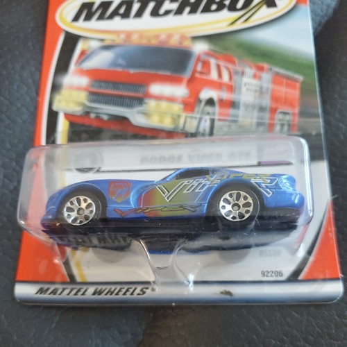 2001 Matchbox Blue Dodge Viper GTS Daddy’s Dreams #5 Car 92206 NEW - Picture 3 of 4