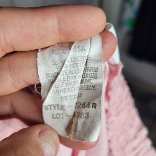 Vintage Jolie Femme rosa ultrahoher Bund leichte Baggy Hose Größe 14 - Bild 8 von 8