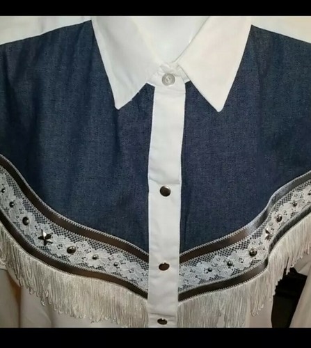Rare Vintage H Bar C Ranchwear Western Cowgirl Shi