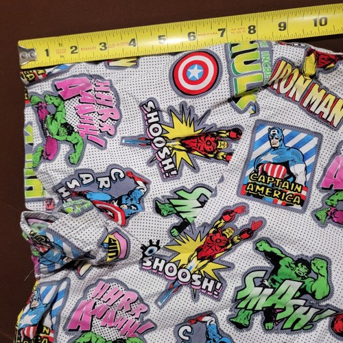 Marvel Scrub Top Shirt 2XL Iron Man Incredible Hulk Captain America Womens XXL - Picture 10 of 10