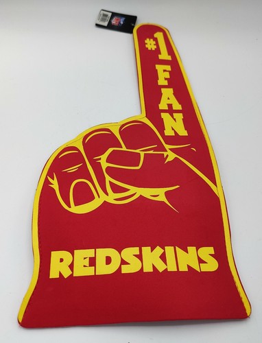 (2) New w/ Tag Washington Redskins NFL Large Foam #1 Fan Finger Hand Glove Mitt - Picture 2 of 3