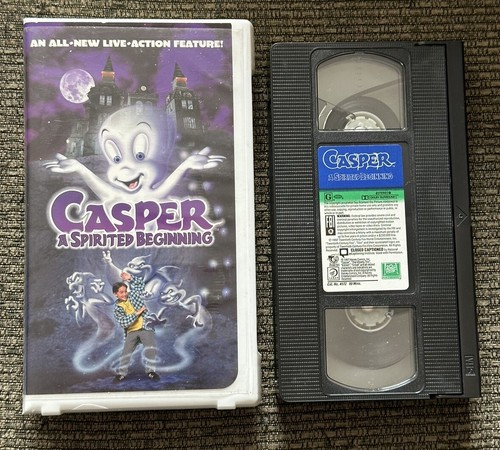 Casper Seeing Is Believing 1995 & A Spirited Beginning VHS 1997 Clamshell Lot X2 - Picture 2 of 15