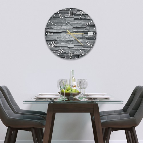 Premier Range Glass Wall Clock in "Various Designs" - Picture 41 of 97