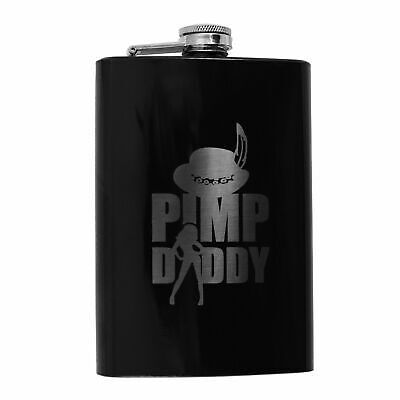 8oz Pimp Daddy Stainless Steel Flask 8oz Pimp Daddy Stainless Steel Flask