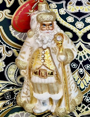 Radko Golden Rood Radko GOLDEN BAROQUE Nicholas Santa Gold Ornament 2015 6.5” NWT 1018023 ...