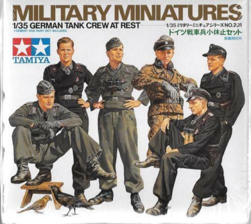 Tamiya 35201 deutsche Panzerbesatzung in Ruhe 1:35 Militär Modellbausatz - Bild 2 von 3