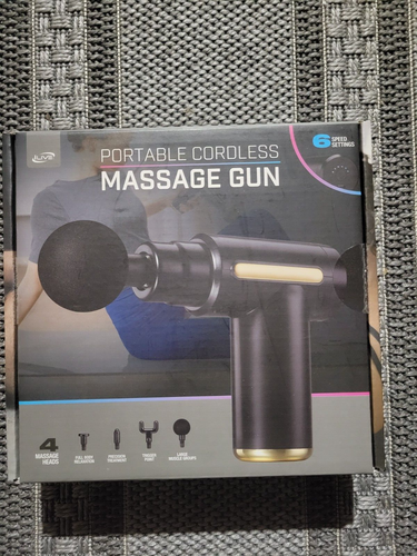 iLive Personal Handheld Portable Massager Massage Gun IMP202B Black, New!