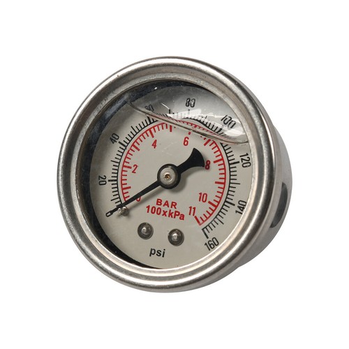 Black Universal Black 6AN 8AN Fuel Inject Pressure Regulator Kit With Oil Gauge - Picture 10 of 11