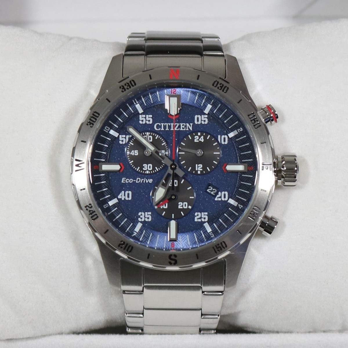 Citizen Eco-Drive Men's Stainless Steel Blue Dial