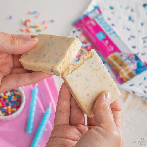 Quest Nutrition Birthday Cake Protein Bar, High Protein, Low Carb, Keto Friendly - Picture 5 of 11