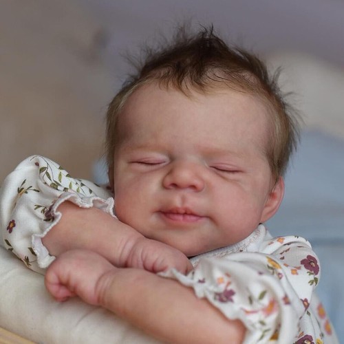 20 Zoll Rebornpuppe weich lebensecht realistisch Baby Neugeborenes Schlaftuch Körpergeschenk - Bild 4 von 5