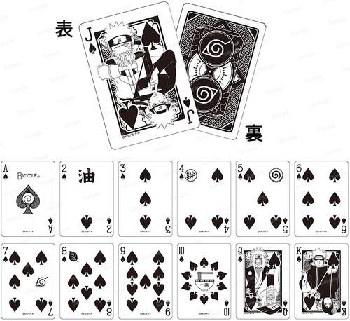 Naruto Dragonball Z Bicycle Playing Cards set of 2 Trump poker from Japan - Picture 4 of 8