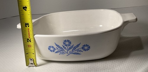 CorningWare blaue Kornblume 1 qt blauer Stempel Auflauf mit Pyrex A7c Deckel - Bild 19 von 22