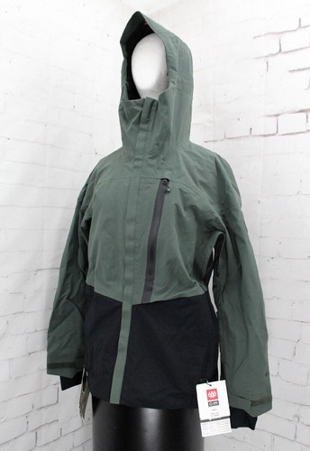 686 GLCR GoreTex GT Shell Snowboard Jacket Men's Small Goblin Green Colorblock - Picture 3 of 5