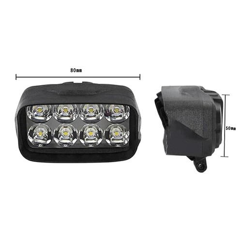 Motorcycle C Super Bright 8 LED Light Headlight Spotlights Headlamp _bf _t - Picture 6 of 12