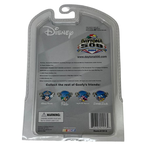 Disney 2004 Daytona 500 Diecast Car Mickey Minnie Donald Goofy Pete Complete Set - Picture 9 of 11