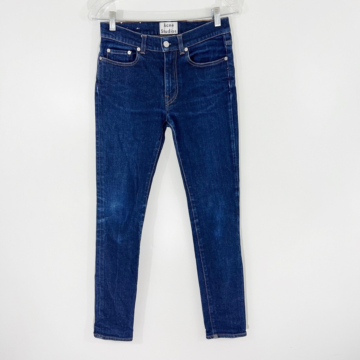Acne Studios Men Thin STR RW Dark Wash Slim Jeans Size 29X32 | eBay