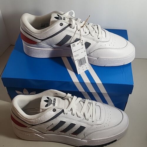 Adidas Drop Step Low Originals IE6225 weiß/grau/better scarlet Herren 11 - Bild 2 von 8