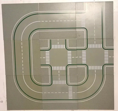 Lego Grundplatten X9 32 x 32 Platten Konvolut Kreuzung Straße Restposten Restposten Pad Stud