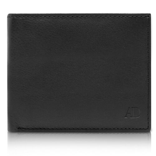 Carteras de cuero genuino para hombre plegables billetera para hombre delgada minimalista bloqueo RFID - Imagen 10 de 19