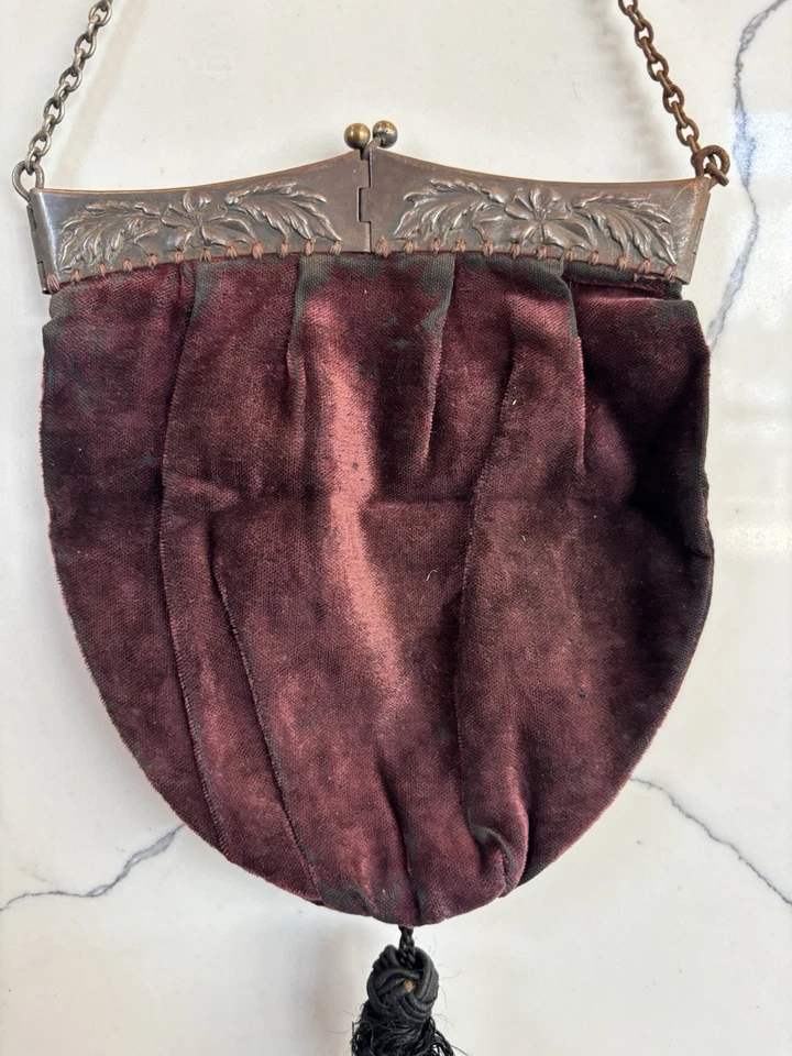 Antique Art Deco Vintage Ladies Frame Purse, Rare Genuine Vintage Style - Image 2 of 4