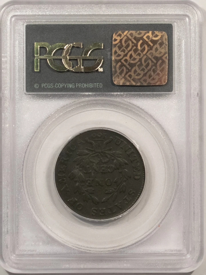 1802 DRAPED BUST CENT - PCGS VF-25, OLD GREEN HOLDER & PREMIUM QUALITY! - Image 4 of 4