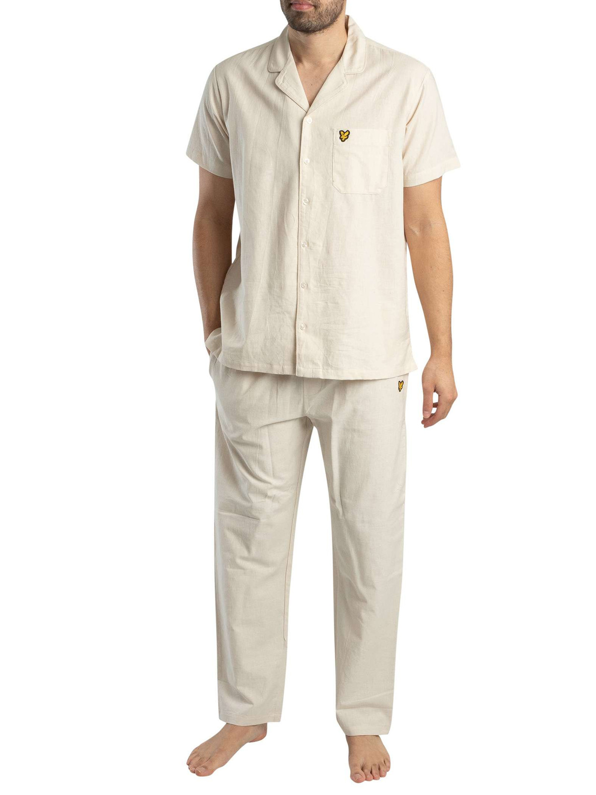 Мужской пижамный комплект Remmington от Lyle & Scott, бежевый
