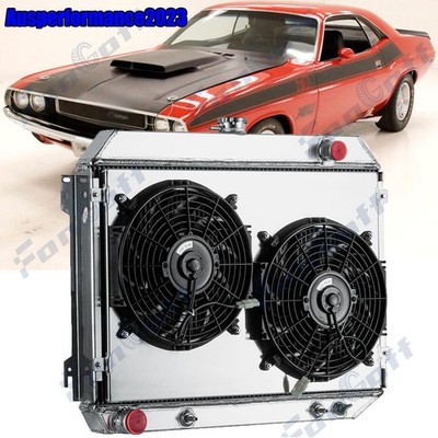 3-Row Radiator Shroud Fan For 1968-1973 Dodge Charger/ Plymouth Road Runner NEW