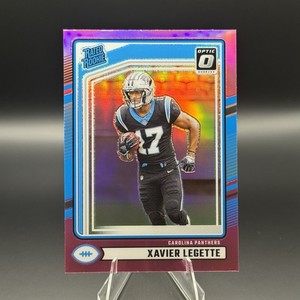 2024 Panini Donruss - Rated Rookie Xavier Legette #323 Optic Preview Pink Prizm 