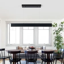 Dimmable Linear Chandelier, 41 Inch Modern Chandelier, 40W Pendant Light with...