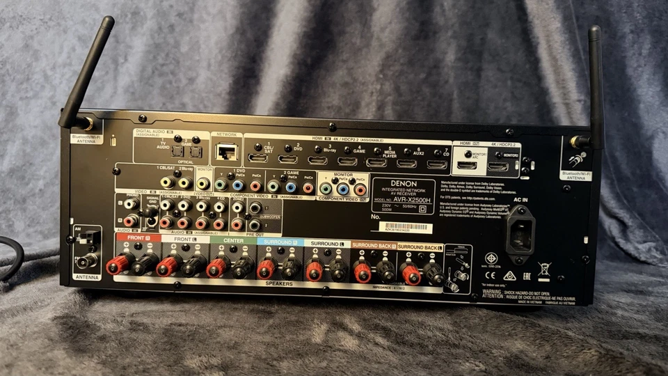 Denon AVR-X2500H 7.2 AV-Receiver - Sehr guter Zustand - Bild 3 von 4