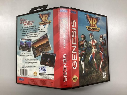 Sega Genesis VR Troopers 1995 Game Box Manual Included Japan Slight Wear - Picture 3 of 8