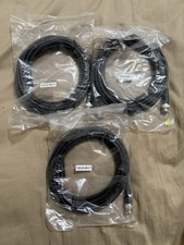 Lot of 3 RG59 U BNC Male to Male Coax Cable Cord DVR CCTV Security Camera 12FT