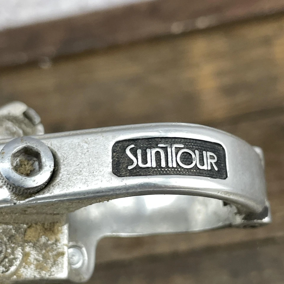 De colección SunTour Superbe Desviador Delantero Abrazadera 28.6mm Carretera Doble 2x Bicicleta 95g Foto 4 de 4