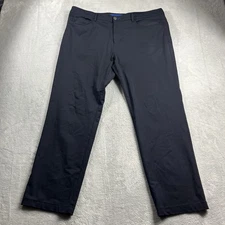 Twillory Pants Men's 38x28* Tailored Fit Tech Fabric Flat Front Performance Navy