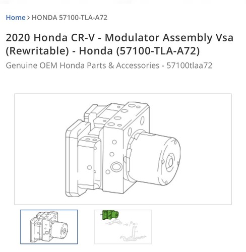 NEW ABS Control Unit - Honda (57100-TLA-A72) 2020-2022 Honda CR-V - Genuine OEM - Picture 2 of 9