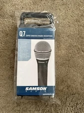 Samson Audio Super Cardioid Dynamic Handheld Vocal Microphone Black New Sealed