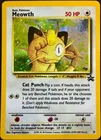 Pokemon Meowth Promo 10 GB Black Star Cosmos Holo WOTC LP