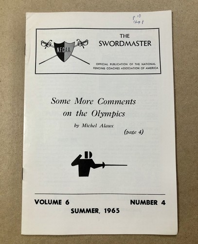 THE SWORDMASTER 12 LOT (1963-67) National Fencing Coaches Assoc. of America RARE - Foto 7 di 9