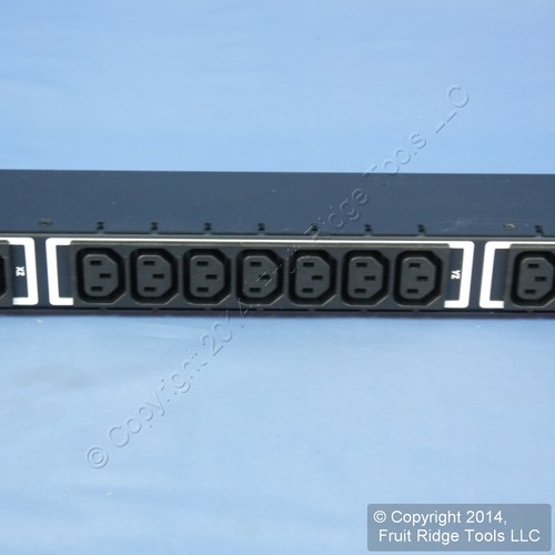 Leviton MV213-1E2 Metered 21 Outlet Vert Rack Power Distribution PDU 120/208V - Picture 3 of 8