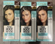 L'Oreal Magic Root Rescue 10 Min Hair Dye 5A Matches Medium PACK OF 3