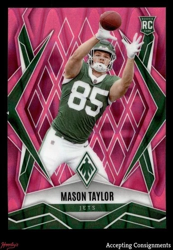 2025 Panini Phoenix Football Pink Seismic Mason Taylor #172