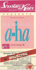 a-ha   Live In Concert 1986 Frankfurt  Ticket / Konzertkarte / Eintrittskarte