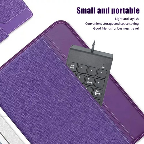 USB Slim Mini Wired Numeric Keypad Number Digital Keyboard 18 Keys IL - Picture 6 of 9