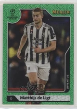2021-22 Topps Merlin Collection Chrome UCL 13/99 Matthijs de Ligt #28 fm0