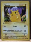 New ListingRed Cheeks Pikachu Shadowless 1st Edition 1999 Pokemon Base Set 58/102 WOTC DMG