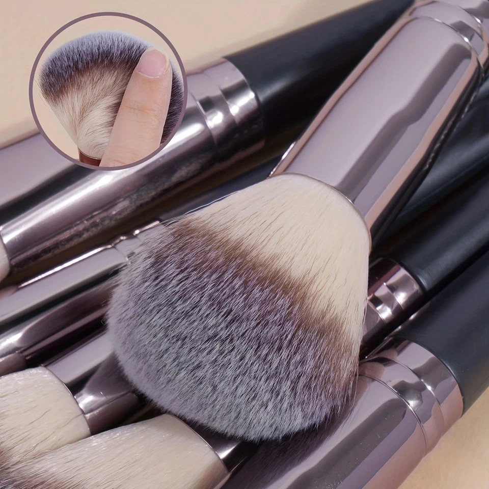 Juego de brochas de maquillaje profesional de 30 piezas mezcla de base Kabuki sintética premium Foto 4 de 4