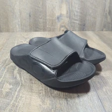 OOFOS Unisex OOahh Sport Flex Recovery Slide Sandals Black Size Women's 9 Mens 7